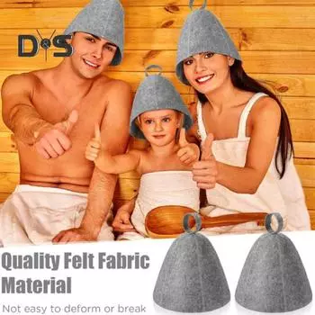 Фетровая шляпа-суна унисекс вапорариумная шапочка термоизоляционная эластичная влагопоглощающая шапочка для сушки волос однотонные аксессуары для спа-ванны белый