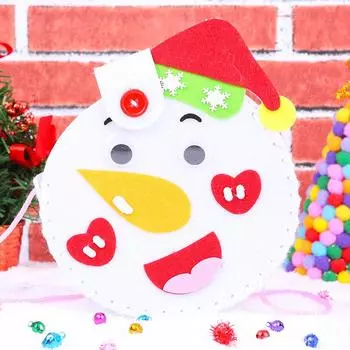 Фетровое Рождественское Рукоделие Нетканый Материал Милый DIY Фетровый Рождественский Швейный Рукодельный Орнамент Ручная Работа Игрушка Сумка