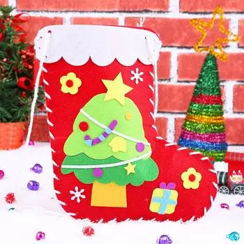 Фетровое Рождественское рукоделие Нетканый материал Милый DIY Фетровый Рождественский швейный поделочный орнамент Ручная работа Игрушка