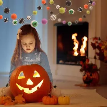 Фетровые глазные яблоки для Хэллоуина, жуткие 6 шт., светящиеся глазные яблоки, кукла, прыгучие глазные яблоки, ужасы, страшные предметы для косплея на Хэллоуин, реквизит для Хэллоуина A2