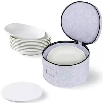 Фетровый мешок для хранения стеклянная подставка для стаканов кухонная тарелка чехол для суповой ложки держатель для посуды тканевый дорожный кухонный аксессуар органайзер для полок