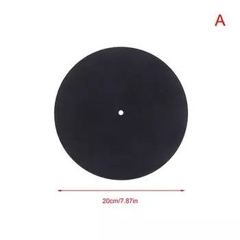 Фетровый виниловый коврик для проигрывателя виниловых пластинок, противоскользящий коврик толщиной 3 мм для виниловых пластинок Lp 20*0.3cm