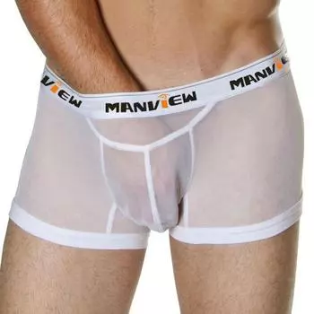 FEYES Мужское сексуальное нижнее белье, сетчатые трусы-боксеры L