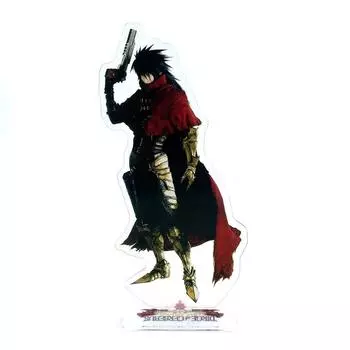 FF7 Винсент Валентайн Панихида Цербера на акриловой подставке, игрушечная фигурка