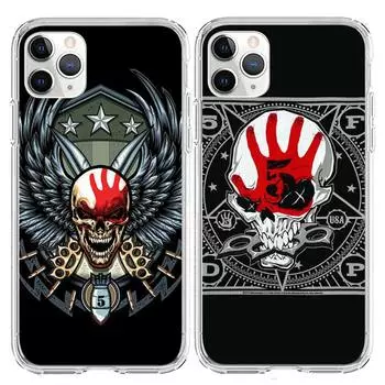 Чехол для телефона FFDP Five Finger Bone Skull для iPhone 7 8 Plus X Xs Max Xr 11 12 13 Mini Pro Max SE2 прозрачный мягкий чехол iPhone11 Pro Max