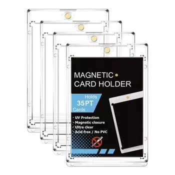 FFOGG Pokeka Loader УФ-защита Магнитный держатель 35pt для хранения коллекционных карт Защитный чехол для карт Чехол для карт Чехол для карт Pokeka Магнитный тип Yu-Gi-Oh (4