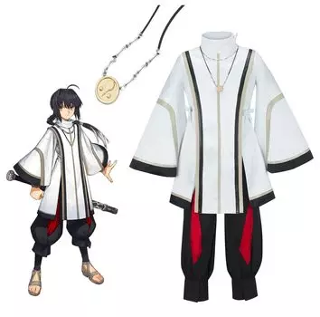 FGO Fate Samurai Remnant Saber Yamato Takeru Stage 3 Косплей Костюм 12 предметов Remnant Косплей Костюм Saber Yamato Takeru Косплей Одежда для косплея белый