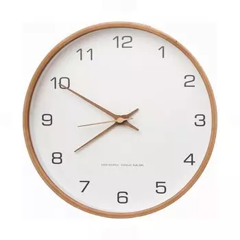 FGY Wall Scandinavian Wooden Wall Raw Natural Wood Quiet Wall 30cm Clock, Clock, Simple, Stylish, Clock, Interior, Wood, Wood, Grain, Design, Hanging,