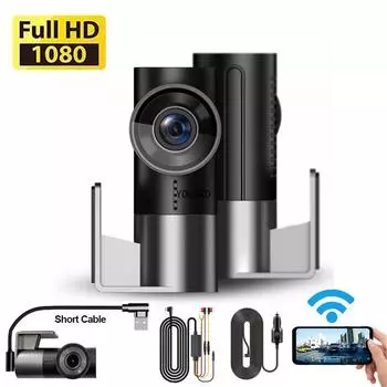 FHD 1080P WIFI Автомобильный видеорегистратор Автомобильный видеорегистратор Видеорегистратор Видеорегистратор G-сенсор Ночное видение Парковочный монитор 0GB