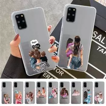 FHNBLJ чехол для телефона для мам и девочек Samsung A 10 20 30 50s 70 51 52 71 4g 12 31 21 31 S 20 21 plus Ultra Samsung S21ultra