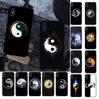 FHNBLJ Eight Diagrams Taiji Yin Yang Phone Case for iPhone 11 12 13 mini pro XS MAX 8 7 6 6S Plus X 5S SE 2020 XR case iphone 6 6s