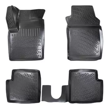 Fiat 500 C (After 2007) High-Quality and Durable Rubber Car Floor Mats - Odorless, Non-Slip, Long-Lasting