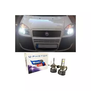 Fiat Doblo D2 Led ксеноновые лампы ближнего света H7 Mono New Series, белые 2000-2010 гг.