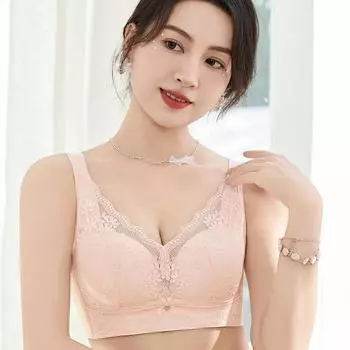 Fiber hibiscus 8878 #no steel ring, thin C cup, large breasts, small breasts, gathered, upper support, side collection, secondary breasts 36/80