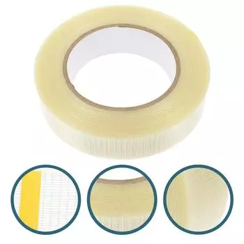 Fiberglass Cloth Adhesive Tape Duct Heavy Duty Model Fixed Fixing Child Construction Grade белый
