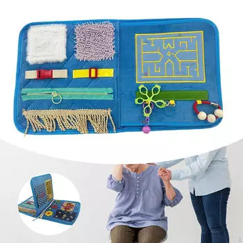 Fidget Blanket Умственная развивающая игрушка Сенсорная для пожилых людей Взрослые