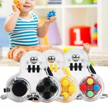 Fidget Pad Toys Снятие стресса Яркий цвет Гибкость пальцев Игрушки для рук Fidget Pad Relax жёлтый