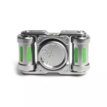 Fidget Roller Luminous Tank Fingertip Gyroscope EDC Metal Adults Slider Stress Relief Office Ratchet Toy Anti-Stress Anxiness EDC серебряный