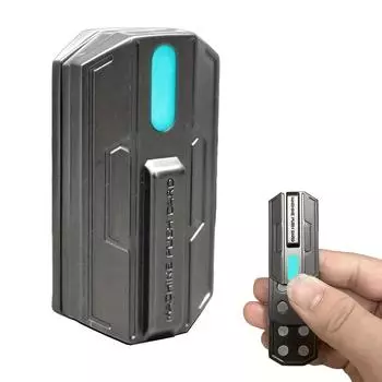 Fidget Slider, Mecha Push Card, светится в темноте, металлические магнитные тактильные игрушки Fidget для взрослых, 3-слойная Push Card для снятия стресса (Синий свет) 4.3*2.5cm