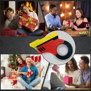 Fidget Slider Spinner Toy Портативная игрушка для снятия стресса и беспокойства для детей и взрослых Карманный размер 3D-печатный шутер с гироскопом для пальцев, вращающееся кольцо-слайдер для повседневного использования, сенсорная красный