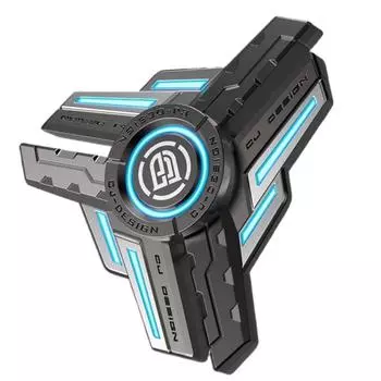 Fidget Spinner двухцветный модный металлический многофункциональный ручной крутящийся игрушка для взрослых и детей антистрессовый пальчиковый гироскоп зелёный