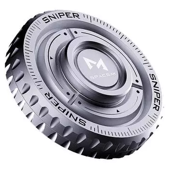 Fidget Spinner Механическая монета кончик пальца из нержавеющей стали EDC антистресс Fidget Slider Spinner Офисные игрушки для взрослых Подарки чёрный