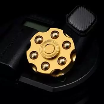 Fidget Spinner Revolver R188 Rare Premium + Leather Case, популярные корейские головоломки
