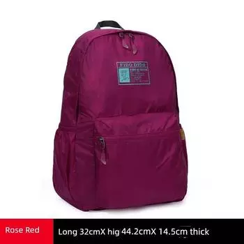 Fido Dido Foldable Hiking Outdoor Backpack Rose Red