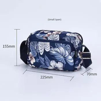Fido Dido Middle-Aged Mother Casual All-Match Messenger Bag Rhododendron small size
