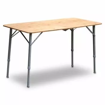 FIELDOOR бамбуковый стол 120 см x 60 см складной компактный складной мешок для хранения в комплекте кемпинг барбекю на открытом воздухе