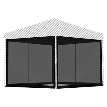 FIELDOOR брезентовая палатка защита от насекомых репеллент боковой лист 4-сторонняя сетка москитная сетка вход технические характеристики простая установка 2.5 м экран/насекомые