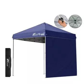 FIELDOOR Легко раскладывающаяся брезентовая палатка Комплект из 1 боковой простыни G03 Легко устанавливается Быстрая установка Множество дополнительных деталей продаются отдельно Высокая водостойкость Серебристый