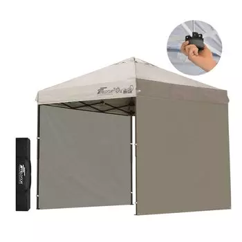 FIELDOOR Легко складывающаяся брезентовая палатка Комплект из 2 боковых листов бежевого цвета Центр G03 Легко устанавливается Быстрая установка Многие дополнительные детали продаются отдельно Высокая водостойкость