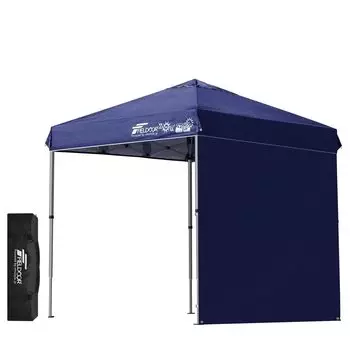FIELDOOR Легко складывающаяся брезентовая палатка Комплект из 1 боковой простыни G03 Легко устанавливается Быстро собирается Множество дополнительных деталей продаются отдельно Высокая водостойкость Серебристый синий