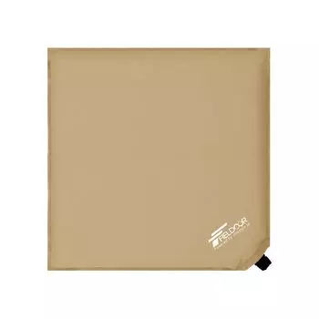 FIELDOOR надувная воздушная подушка для улицы из полиуретановой пены высокой плотности 24 мм с большим клапаном, ширина 45 см x глубина 45 см x высота 5 см, подушка для кемпинга и отдыха