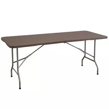 FIELDOOR складной рабочий стол рабочий стол садовый садовый балкон барбекю открытый гараж терраса вечеринка на открытом воздухе ручка экономия места [стиль ротанга]