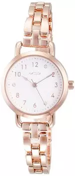 [Fieldwork] Analog Fine Nickel Free Metal Band Floral Pattern ST241p-3 Women s Rose Gold