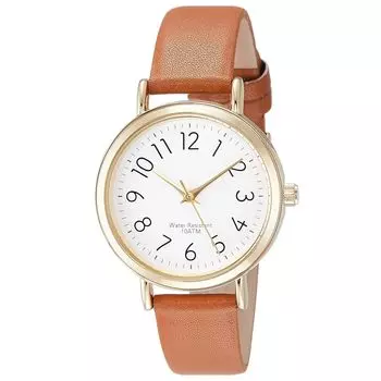 [Fieldwork] Analog Plui Large Waterproof Leather Strap ST245Z-3 Women s Brown