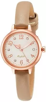 [Fieldwork] Часы аналоговые повседневные часы Nina кожаный ремешок белый циферблат YM024-3 женские серые