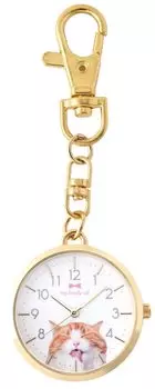 [Fieldwork] Карманные часы Cat Analog Cat Key Back Charm Watch Brown GY048-3 Женские золотые