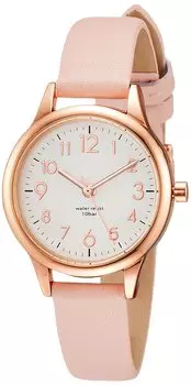 [Fieldwork] Watch Analog Casual Watch Juvia Waterproof Leather Strap White Dial ST257-3 Women s Pink