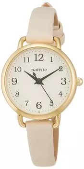 [Fieldwork] Watch Analog NF Carla Nickel Free Leather Strap YM029-1 Women s White