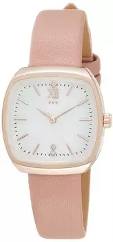 [Fieldwork] Watch Analog NF Danan Nickel Free Shell Dial Leather Strap GY034-3 Women s Pink