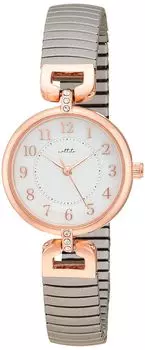 [Fieldwork] Watch Bellows Analog Make Metal Band Pink Gold YM068-4 Women s Gray