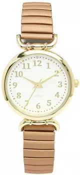 [Fieldwork] Watch Bellows Analog Miranda Metal Band Gold YM071-3 Women s Brown