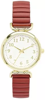 [Fieldwork] Watch Bellows Analog Miranda Metal Band Gold YM071-5 Women s Red