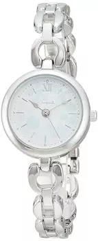 [Fieldwork] Waterproof Floral Daisy Metal Band Analog WP Plumery ASS163-1 Women s Silver