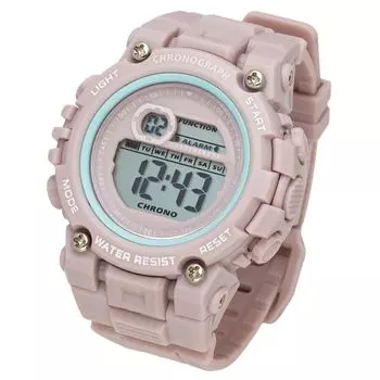 [Fieldwork] Women s Digital Watch 3 ATM Waterproof Multifunctional Urethane Strap Pink YM091P-2