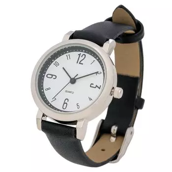 [Fieldwork] Women s Watch Analog Leather Strap Black Pick PP014-5