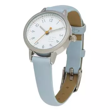 [Fieldwork] Women s Watch Analog Leather Strap Easy to See Light Blue Conse JN008-1 Blue